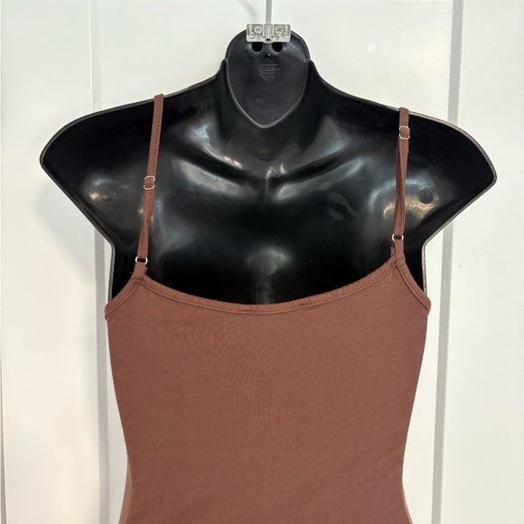 Cider Fitted Aysmetrical Brown Midi Dress Size XS‎ - Picture 6 of 8